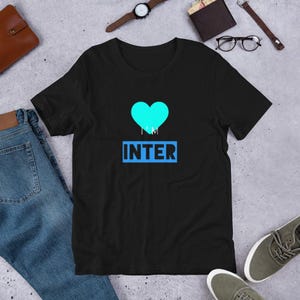 Inter Milan T-Shirt | Nerazzurri 2025 Collection | Italian Soccer Love | Football Gifts | Fan Tee | San Siro Pride | Inter Milan Graphic Tee