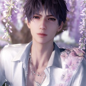Paquete de fondos de pantalla de Rafayel Love and Deepspace Spring, fondos digitales, estética de juegos Otome