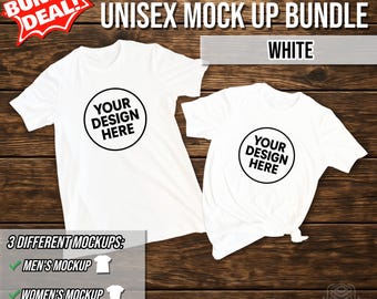 White Bella Canvas 3001 Mockups, Bella Canvas 3001 Unisex Mockup, Bella Canvas T Shirt Mockup, Bella Canvas Model Mockup, White Shirt Mockup
