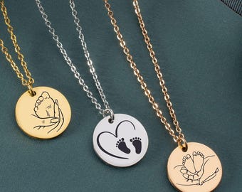 Miscarriage Memorial Necklace, Stainless Steel Remembrance Jewelry