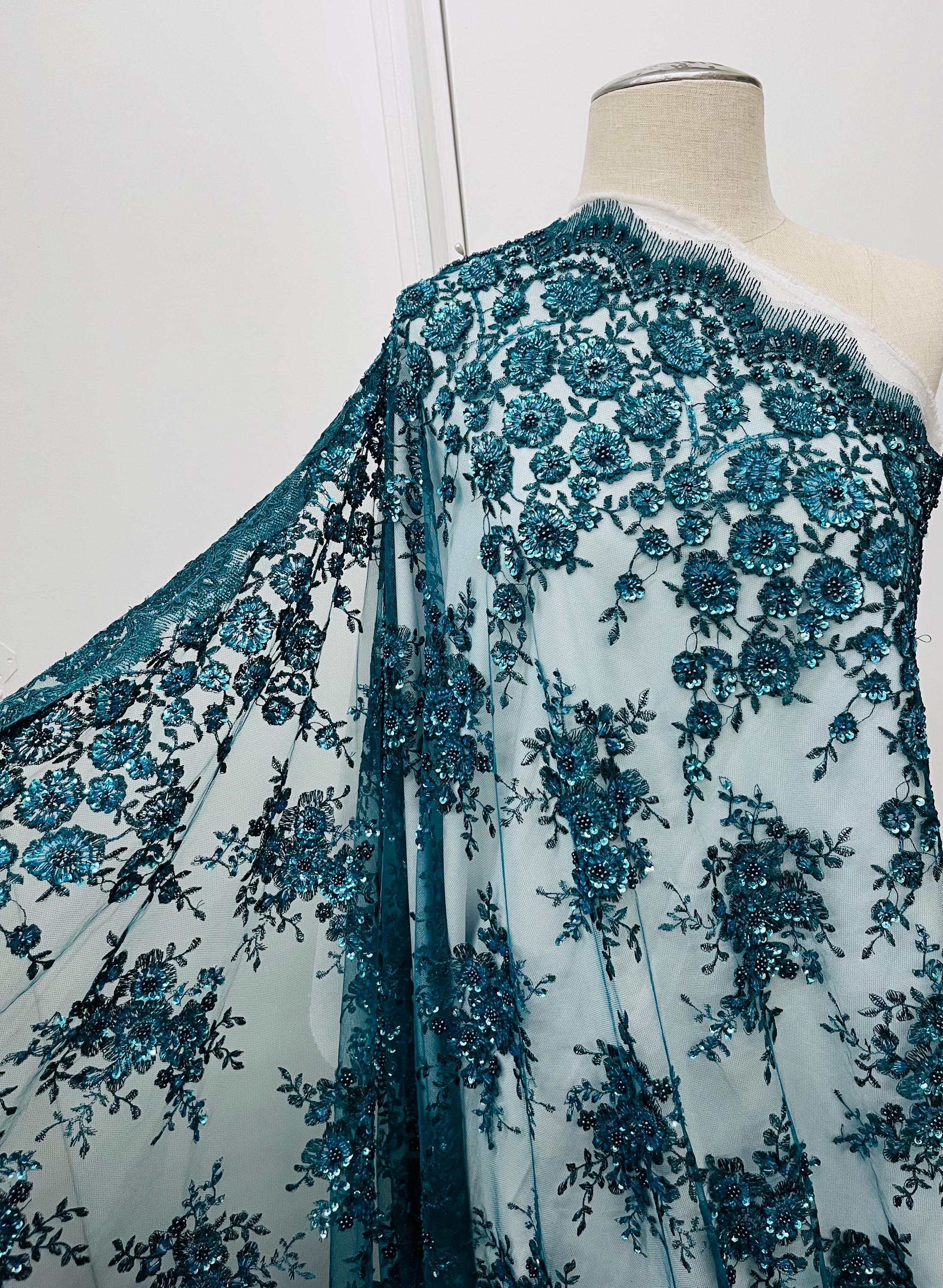 teal beaded dress Portia and Scarlett Strapless Beaded Prom Dress PS24812