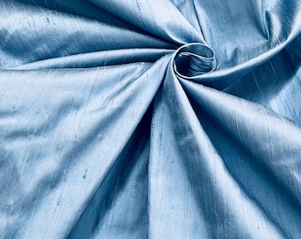Deep Blue Silk Dupioni Fabric: 54" Wide Shantung Silk, Dress & Gown Material