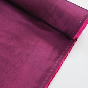 Magenta Stretch Taffeta Fabric: 2-Way Spandex, Medium Weight, 58&quot; Wide