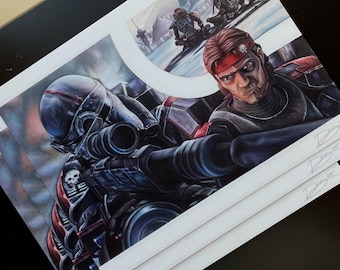Star Wars: Hunter and Crosshair 8.5x11 art print