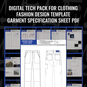15 SIDOR Redigerbart och anpassningsbart teknikpaket för kläder | Mall för teknikpaket för mode | Specifikationsblad för plagg | | Teknisk ritning