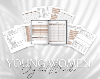 LDS Young Women Digital Binder Google Docs Template Young Women Organization
