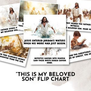 LDS Primary &quot;This is My Beloved Son&quot; Cartoon Horizontal Flip Chart || Primary Chorister || Primary Music Leaders