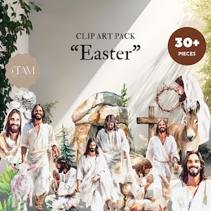 Imágenes prediseñadas SUD "Pascua" Arte cristiano de la Primaria // Semana Santa // Imágenes prediseñadas de Pascua centradas en Cristo