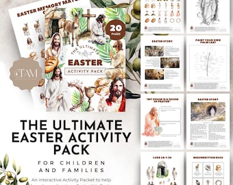 The Ultimate Easter Activity Pack | LDS Easter Activities for Kids  | Resurrection of Jesus | Holy Week | Coloring Pages and Activities