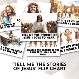LDS Primary &quot;Tell Me The Stories of Jesus&quot; Cartoon Horizontal Flip Chart || Primary Chorister || Primary Music Leaders