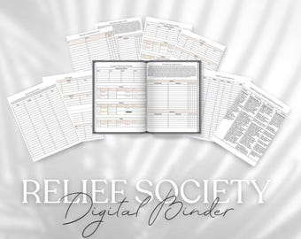 LDS Relief Society Digital Binder Google Docs Template