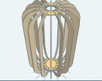 Parametric Decor Tabletop Vase  - 3mm Laser Cut Files Parametric Pattern Digital download - Vase Desk Ornament Flower vase mcm #2 Co2 Diode
