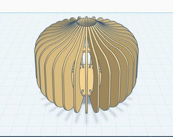 Parametric Tabletop Decor - 3mm Laser Cut Files Parametric Pattern Digital download - Vase Desk Ornament Flower Vase MCM #11 Co2 Diode Laser
