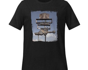 Wallace Cowboy Outfitters T-Shirt - Rostiges Neon-Foto-T-Shirt aus Tucson, Az