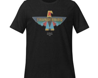 1960 - Thunderbird Cottage T-Shirt - Vintage Leuchtreklame Foto Tee von Riverside, California T-Shirt