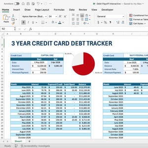 Rastreador de deudas de tarjetas de crédito simple pero efectivo
