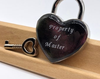 CUSTOM "Property of" Padlock Locking Clasp Lock 5D3