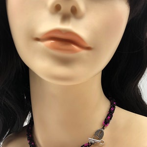BDSM Gorean Slave Collar Choker Necklace Black Base image 5