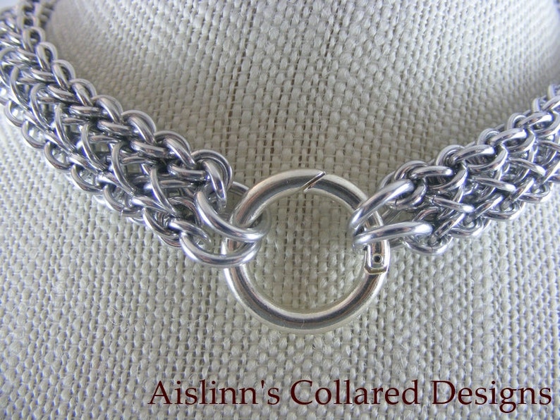 Raven/'s Braid BDSM Gorean Chainmaile Slave Daywear Collar