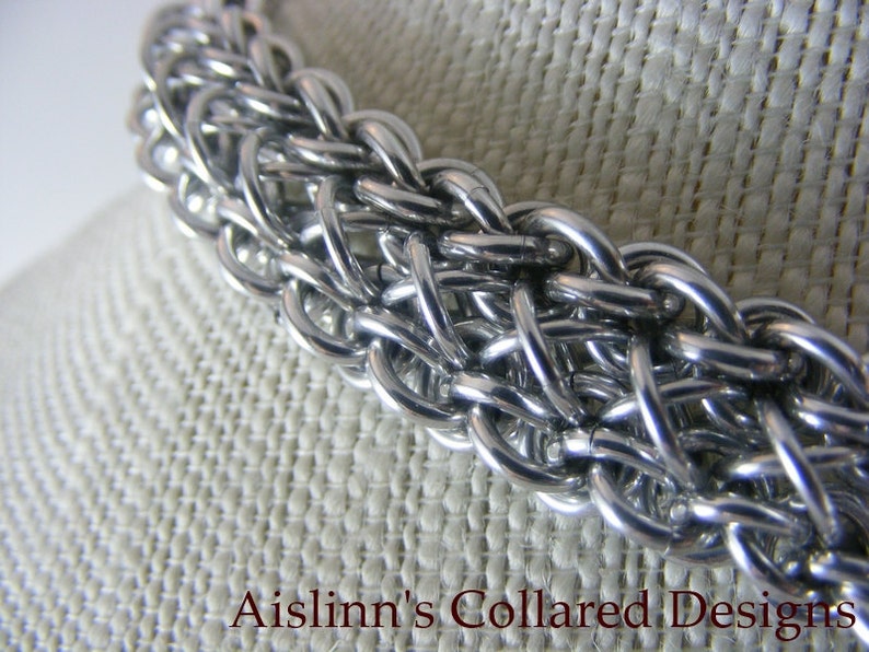 Raven/'s Braid BDSM Gorean Chainmaile Slave Daywear Collar