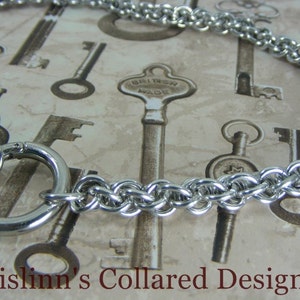 BDSM Gorean Slave Collar JPL with O-Ring Clasp image 6