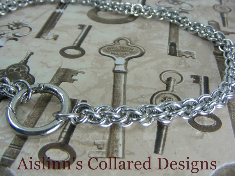 BDSM Gorean Slave Collar JPL with O-Ring Clasp image 6