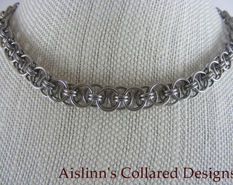 Stainless Steel Helmmaille Choker Necklace