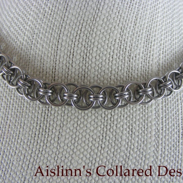 Stainless Steel Helmmaille Choker Necklace