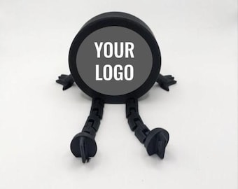 Hockey Puck Little Guy – Customizable | Articulated Figurine | Hockey Fan Gift & Shelf Sitter Decor