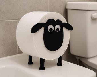 Funny Sheep Toilet Paper Holder – 3D Printed Bathroom Decoration