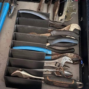 Tool drawer organizer – storage rack