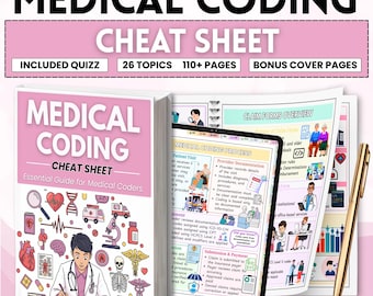 Medical Coding Study Guide & Cheat Sheet | Diagnosis and Procedure Coding Notes | 110+ Page PDF