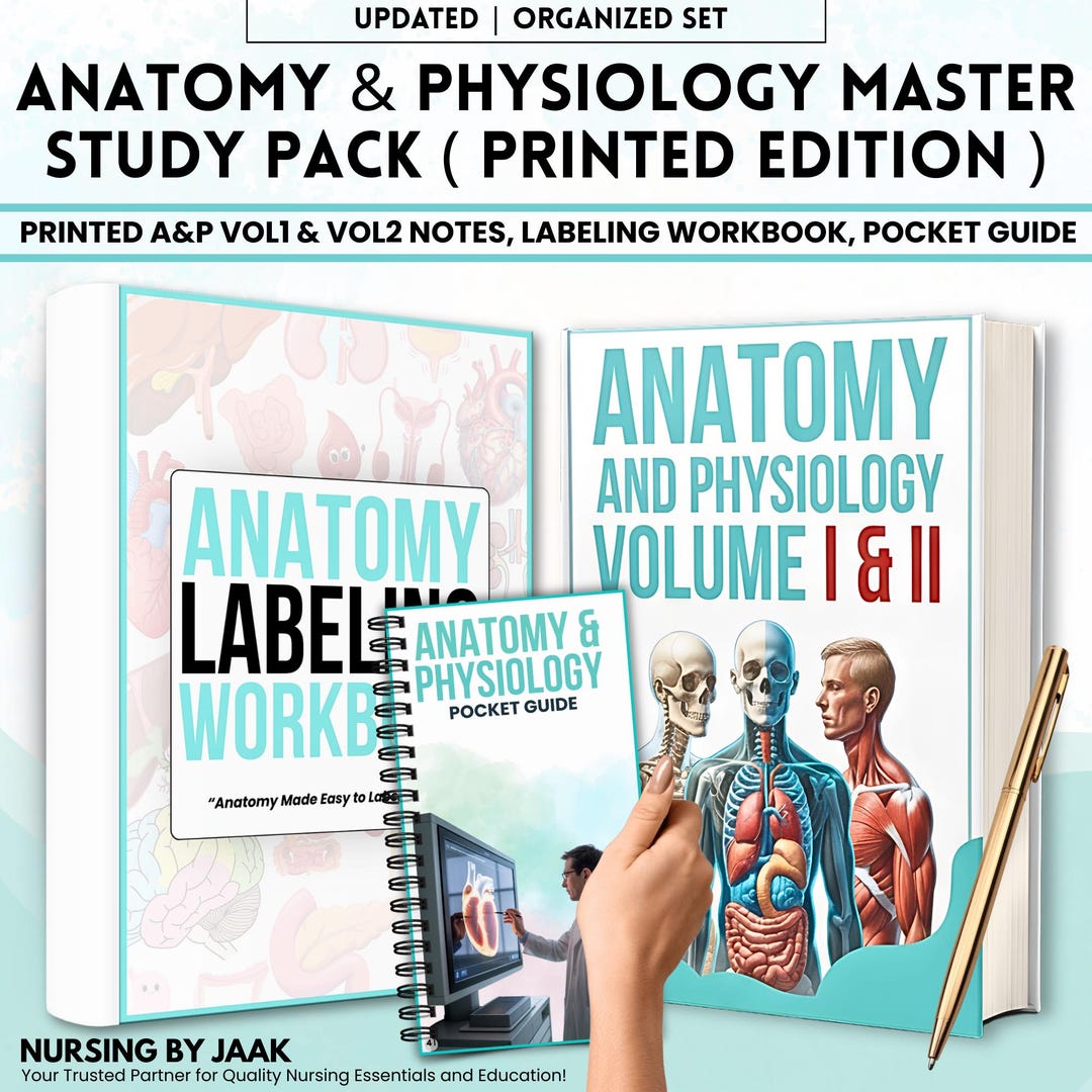 Anatomy Physiology Nursing Mega Bundle | Physical A&P Pocket Guides Vol ...