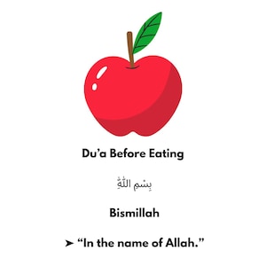 10 Essential Daily Duas for Muslim Kids - Printable Islamic Dua Cards for Learning and Reflection