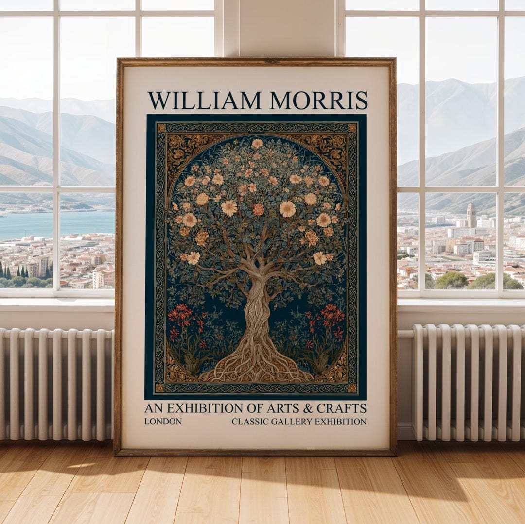 William Morris Tree of Life Art Print, Botanical Poster , Floral Wall ...