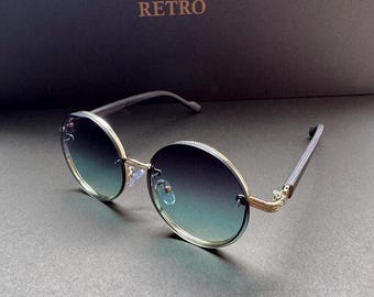 Óculos de sol redondos retrô: estilo vintage com proteção UV400