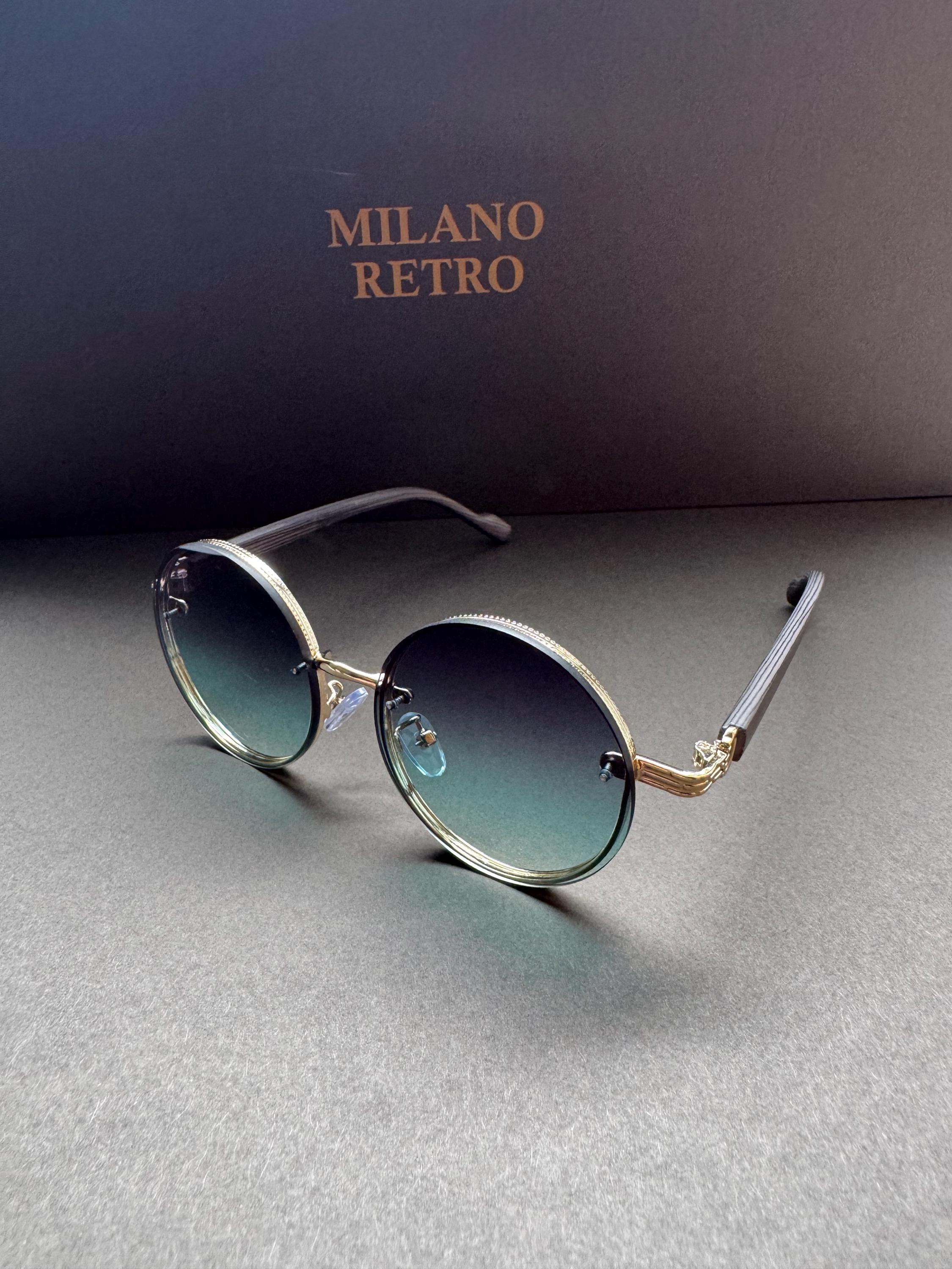 Occhiali Da Sole Rotondi Stile John Lennon – Lenti Scure, Montatura Trasparente Hippie Retrò - Foto 2