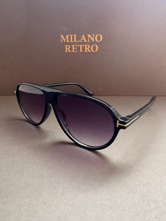Metal Retro Aviator Sunglasses with UV Protection JUST GO Metal Frame Vintage Aviator Style Sunglasses with  main image 3