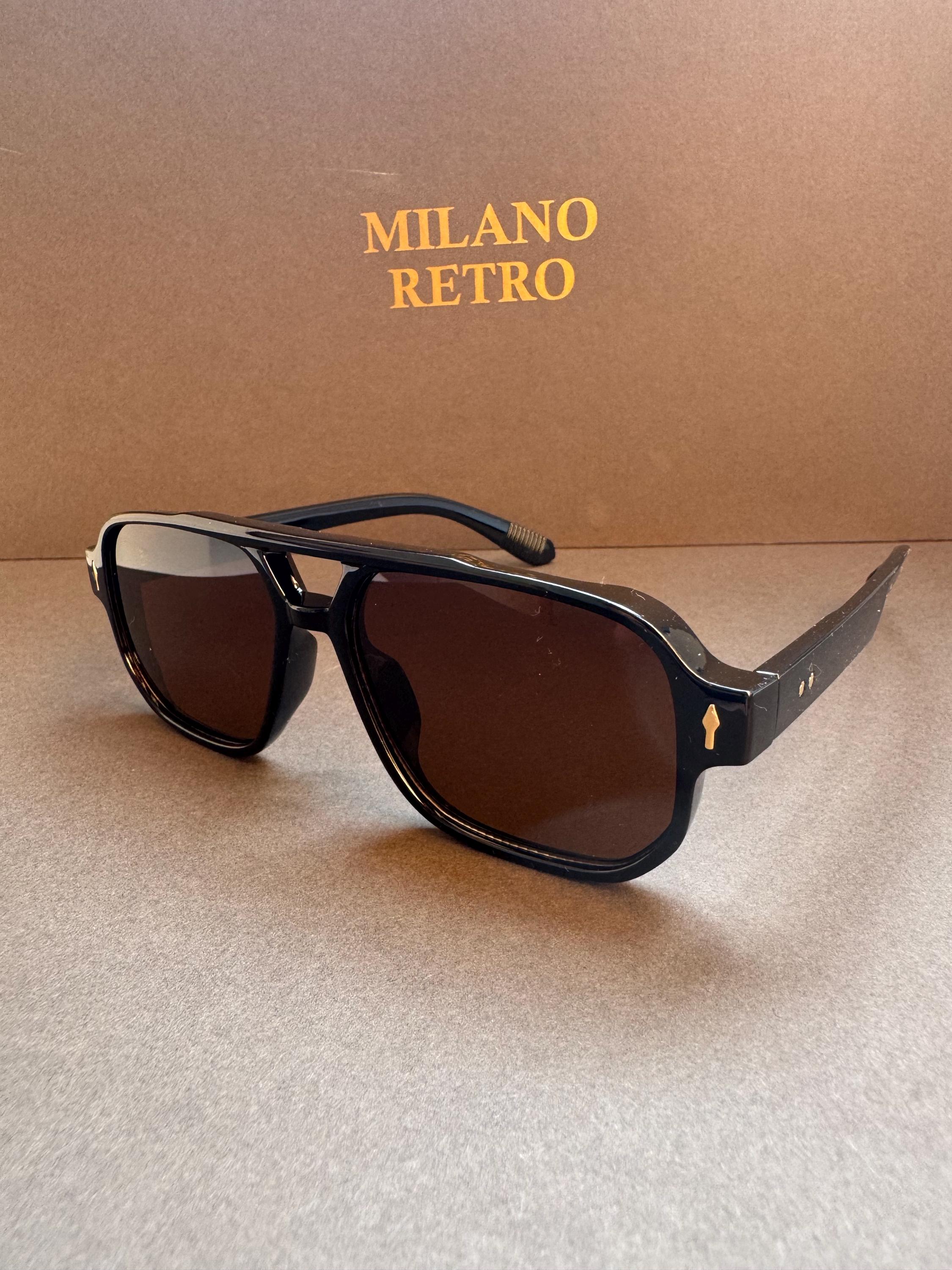 Retro Square Aviator Sunglasses: Unisex UV Protection - Etsy display picture 1