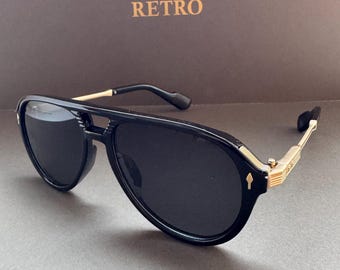 Vintage Aviator Sunglasses: Retro Metal Frame, UV400 Protection