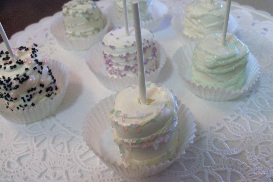 Marshmallow POPS Elegant Wedding Favors Bridal Showers Baby Etsy
