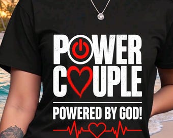 Herzförmiges Power-Button-T-Shirt | T-Shirt mit Herzschlag-Grafik