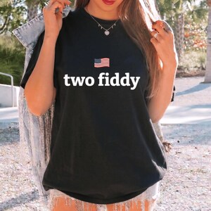 Two Fiddy T-shirt, Cryptid Humor Retro Internet Meme Tee
