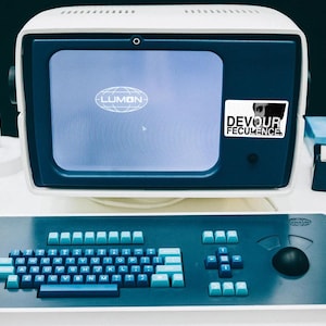 Severance Sticker – 'Devour Feculence' Lumon Industries Quote, Vinyl Laptop & Water Bottle Sticker, Mr. Milchick, Severance Fan Merch