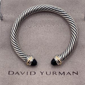 Pre Owned David Yurman Men Cuff BRACELET ONYX - Etsy
