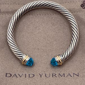 David Yurman 7mm Cable Bracelet | Diamonds & Sterling Silver
