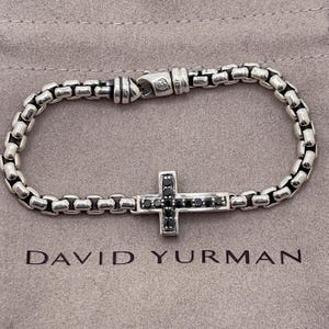 Sterling Silver Vintage Cross Bracelet - Etsy