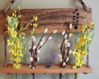 Reclaimed Wood Propagation Station, Sign for flowers, plants, personalized signs - Super Cute & Whimsical!