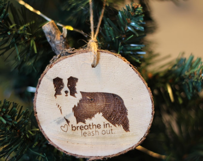 Custom Personalized Christmas Ornaments & Signs - Mental Health, All Dog Breeds, Wellness, Self-Care, Gifts! Rescued Wood, Positive Messages