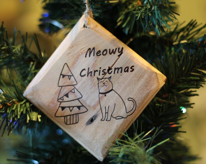 Custom Personalized Ornaments & Signs, cute traditional animals, holiday scenes on rescued wood, Christmas Nature Lodge feel!
